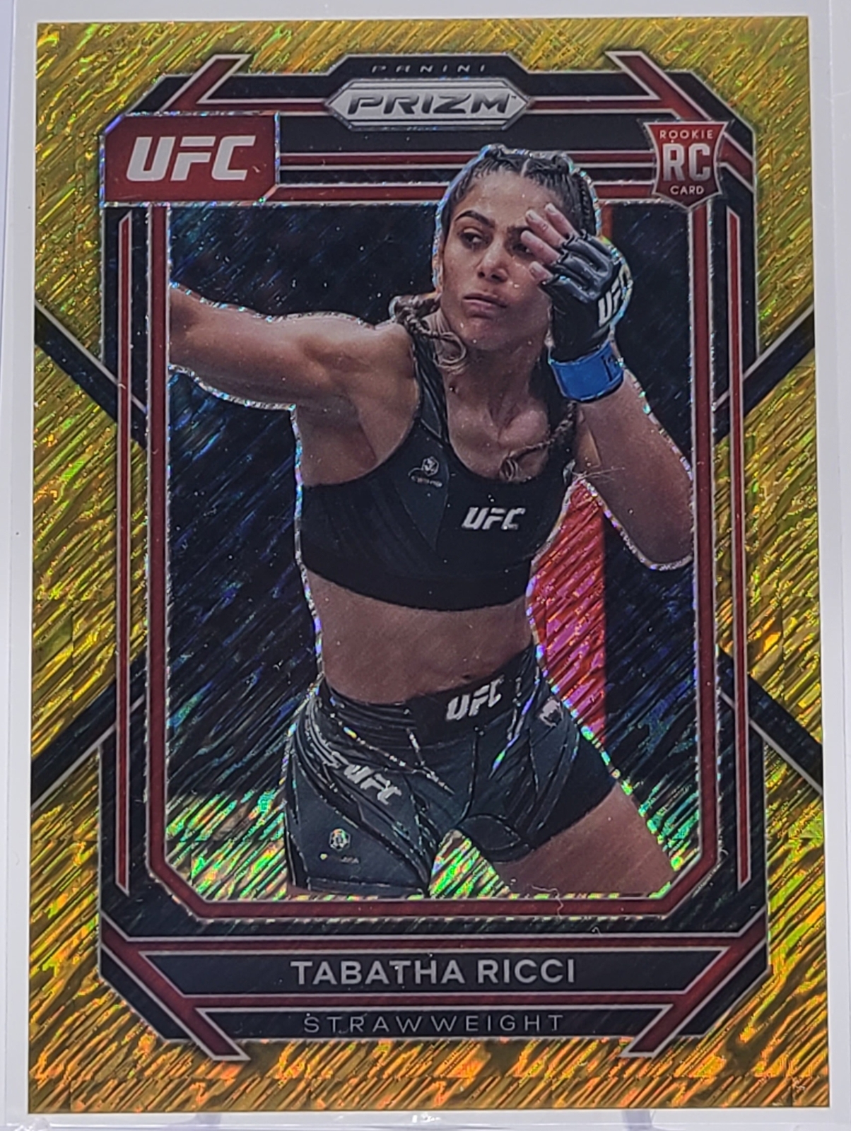 2023 Panini Prizm UFC TABATHA RICCI #108 /3 RC Gold Shimmer FOTL SSP