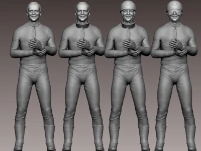 Minichamps Burago in resina acquatica 3D motociclista Walter Zeller ecc. - Immagine 1 di 4