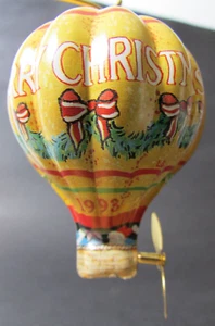 Hallmark Ornament 1993 TIN HOT AIR BALLOON - Picture 1 of 13