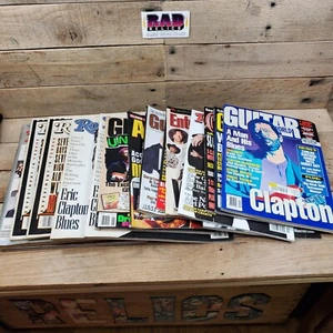 Huge Lot Of Eric Clapton Magazines 15+ Rolling Stone Guitar World Guitar Player - Picture 1 of 15