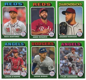 2024 Heritage High Number Green Border 6 Card Lot - Picture 1 of 2