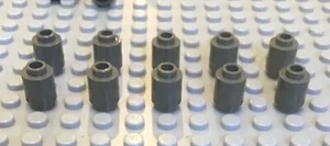 LEGO 10 Classic Dark Gray Brick, Round 1 x 1, Part 3062 - Picture 1 of 1