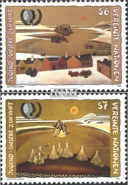 Naciones Unidas - Viena 184-185 sobres primer día 1995 juventud - Imagen 1 de 1