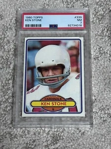 1980 TOPPS FOOTBALL CARD PSA 7 KEN STONE ST. LOUIS CARDINALS - Picture 1 of 1