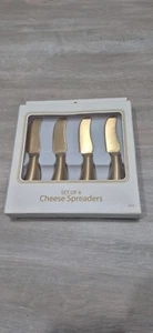 Robinson Cheese Spreaders Stainless 52035 Steel Knife Set of 4 New - Picture 1 of 3