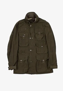 Original Burberry Brit Men Khaki Parka Jacket Military Size S H5033 - Picture 1 of 8