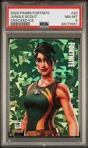 2020 Panini Fortnite Cracked ICE #20 JUNGLE SCOUT PSA 8 USA ๐บ๐ธ Print - Picture 1 of 2