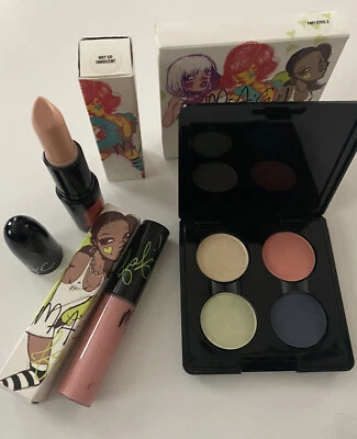 MAC FAFI Collection Lipstick Eyeshadow Lipglass 3Pc Set Not So innocent - Image 1 of 4