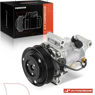 A/C Compressor with Clutch for Suzuki SX4 2010 2011 2012 2013 L4 2.0L 6 Pulley - Image 1 of 4