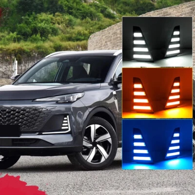 For Changan CS55plus LED Daytime Running Light Fog Lights WithTurn Signal Lamp - Image 1 of 4
