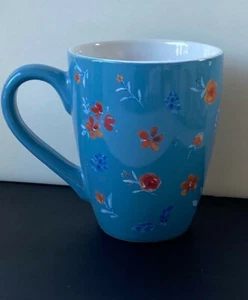 St. Nicholas Square Blue Floral Mug NWOT - Picture 1 of 7