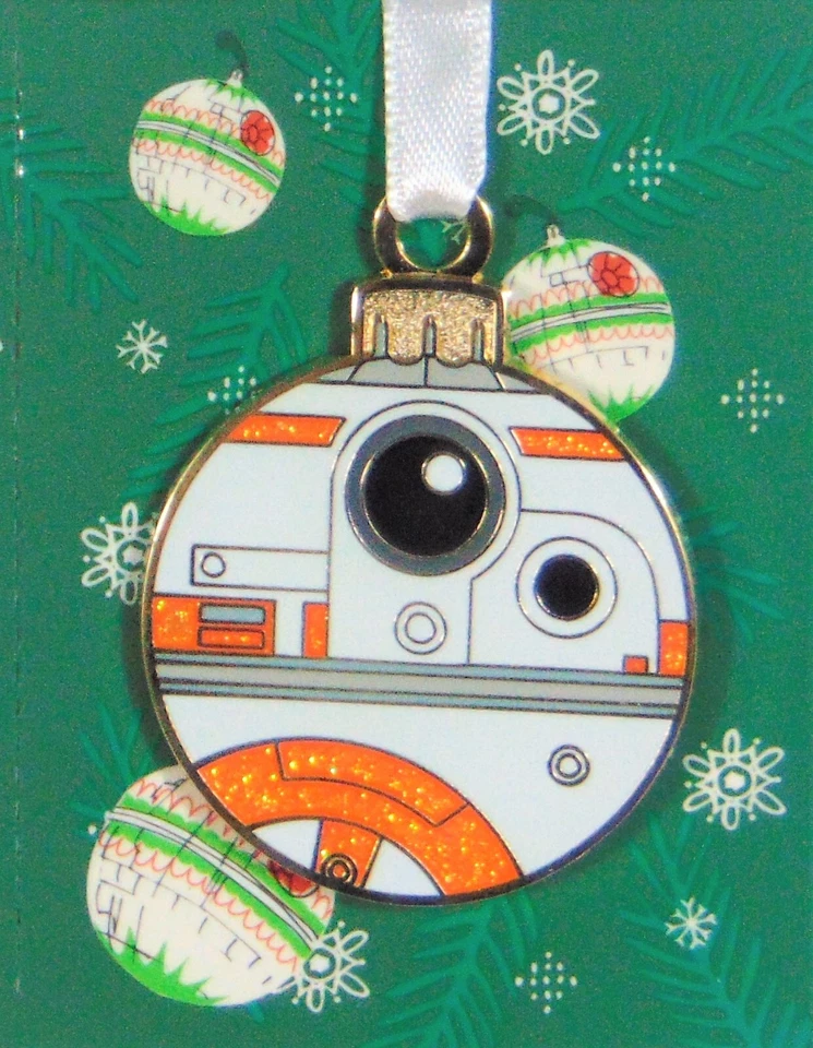 Disney Star Wars Feliz Navidad Vacaciones Droides Adorno BB-8 Prendedor NUEVO LINDO RARO Foto 1 de 1