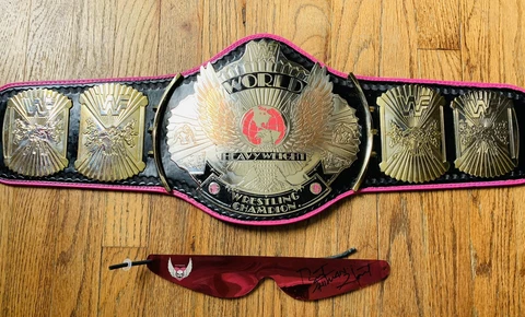 FIGURES TOY CO WWF WINGED EAGLE CHAMPIONSHIP REPLICA WRESTLING BELT & GLASSES Cover