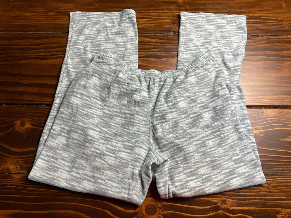Pantalones Sonoma, para mujer talla mediana, azul gris, polar, pijama, pull on Foto 1 de 4
