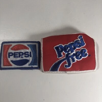 Vintage Pepsi Free Embroidered Fabric Patch Red, Blue, & White New 1970's Logo  - Image 1 of 4