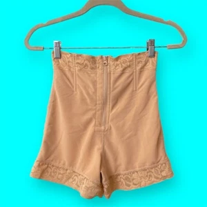 Vintage 90er Slip Shaper Höschen beige Reißverschluss Sissy Schlüpfer Damen Medium - Bild 1 von 3