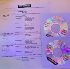 RADIO SHOW 12/20/03 SUPERSTAR CONCERT SERIES LIVE: BON JOVI w/15 TUNES, 2 CD - Picture 1 of 2