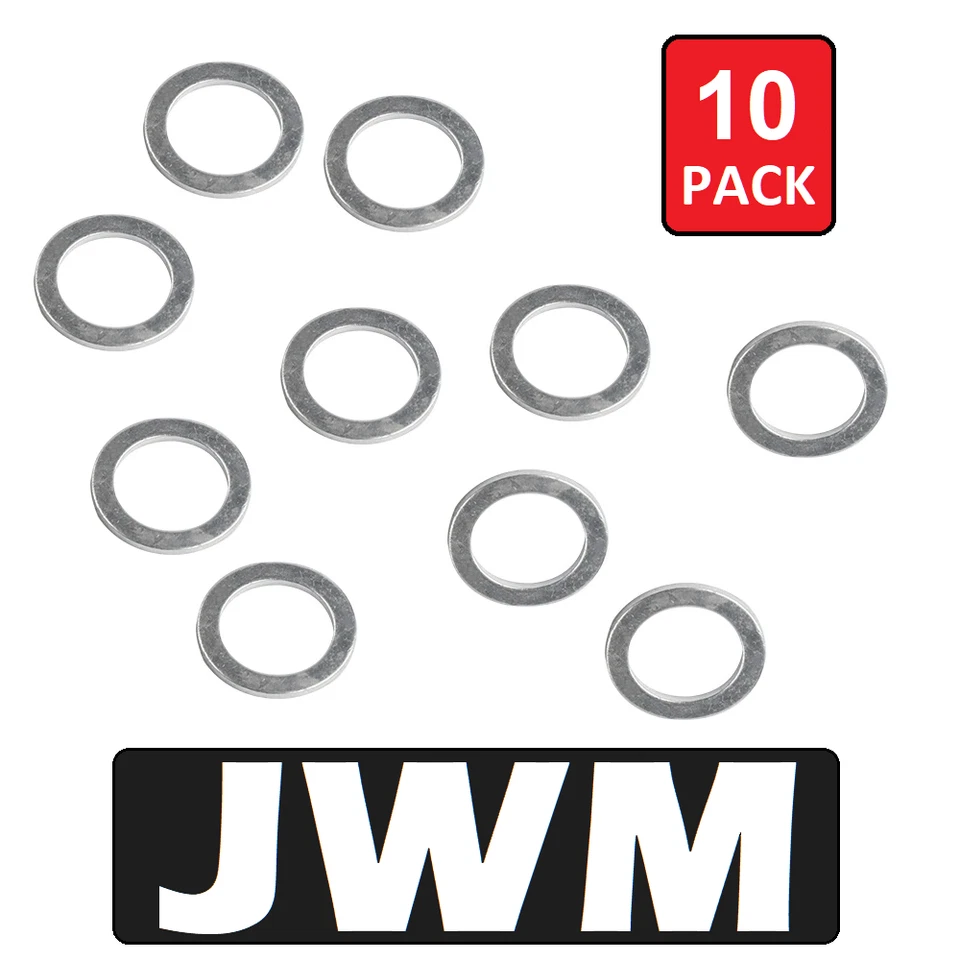 Aluminium Sump Plug Washer x 10 for BMW 3 Series Compact E36 318tds 1995-2000 - Image 1 of 4