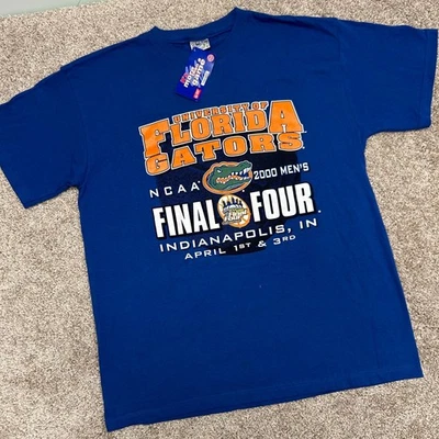 Vintage 2000 Florida Gators Final Four Tshirt Men Size Large NCAA Blue - Image 1 of 4