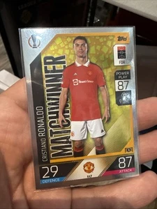 Cristiano Ronaldo 2022-23 Topps Match Attax ' Silver Foil ' Parallel #117 - Picture 1 of 7