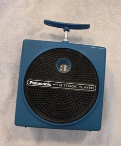 Blue Panasonic RQ-830S TNT Dynamite Plunger Handle 8 Track Player w/Cord Works! - Picture 1 of 8
