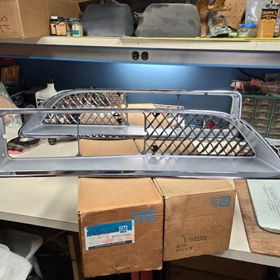 一对原始设备制造商 NOS 1978 庞蒂亚克 Firebird 格栅通用部件号 549365 & 549366 — 第 1/4 张图片