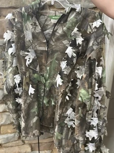 Remington Hunting Camo 3-D Leafy Bug Tamer Hooded Zip Jacket MENS L/XL - Picture 1 of 5