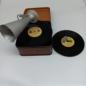 Reproductor de discos para niños Bing Pigmyphone 5 discos para niños Alemania c. 1920 - Imagen 1 de 18