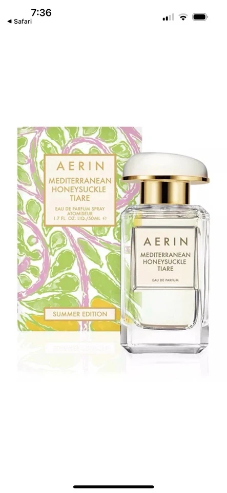 Eau de Parfum Aerin Mediterranean Madreselva Tiare Edición Verano 1.7 OZ Foto 1 de 3