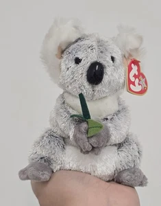 Ty Beanie Babies Baby Bonzer The Koala Grey 6” Soft Toy Plush Teddy Bear - Picture 1 of 2