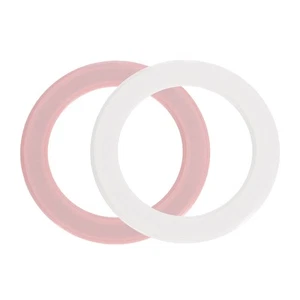 Magnetic Adapter Ring, 2Pcs ABS Magnetic Sticker Ring, Pink, White - Picture 1 of 7