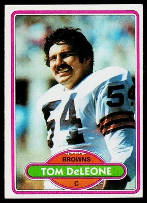 Tom DeLeone, 1980 Topps, #129, Cleveland Browns, - Image 1 of 2