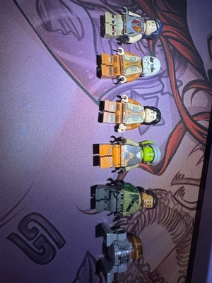 LEGO Star Wars Ghost Crew Minifigura Lote Kanan, Ezra, Sabine, Hera, C1-10P Foto 1 de 4