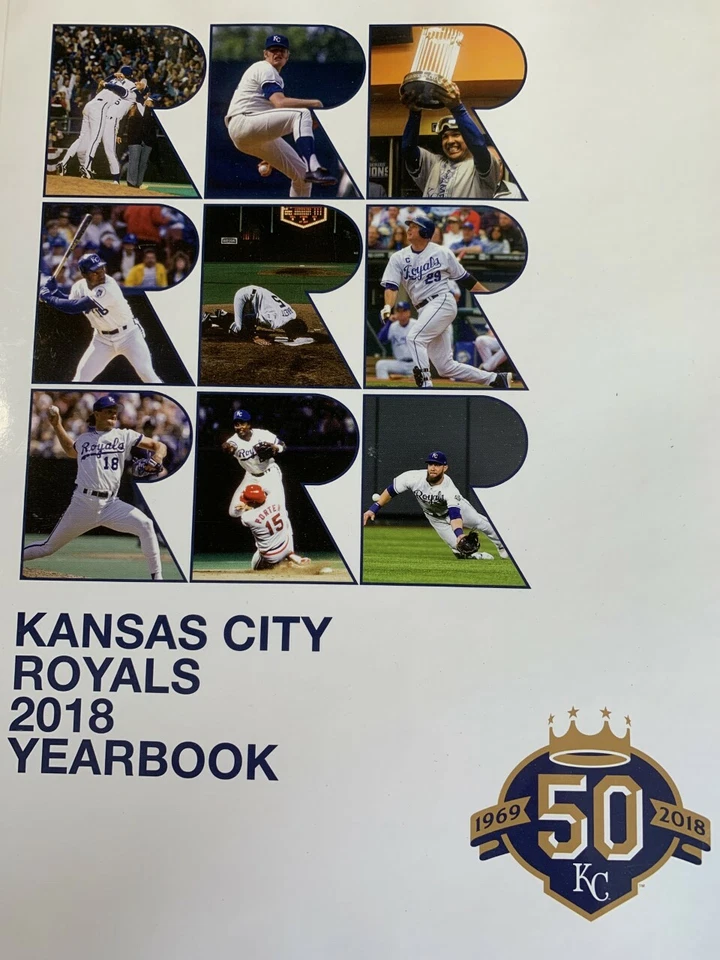 2018 KANSAS CITY ROYALS YEARBOOK MLB BASEBALL WORLD SERIES 50th ANNIVERSARY - Image 1 of 1