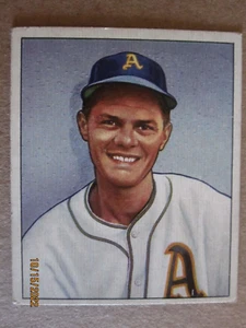 1950 BOWMAN BASEBALL CARD #103 PHILADELPHIA ATHLETICS EDDIE JOOST - Picture 1 of 6