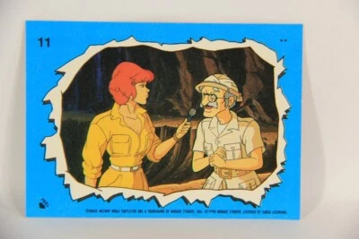 Teenage Mutant Ninja Turtles 2nd 1989 Sticker #11 April - Archaeologist L017910 - Image 1 of 2