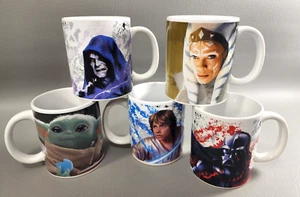 Star Wars/Mandalorian Coffee/Tea Mugs Cups 12 oz. Galerie - Set of 5 - Picture 1 of 23