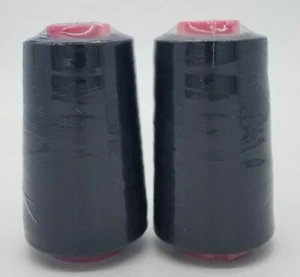 2-Pack Big Spools Sewing Serger Quilting Multi Purpose T27 Thread 6000 YDS Cone - Picture 1 of 66
