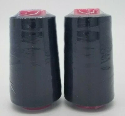 2-Pack Big Spools Sewing Serger Quilting Multi Purpose T27 Thread 6000 YDS Cone - Image 1 of 4