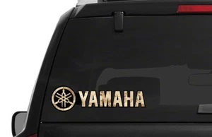 Yamaha Logo with Tuning Fork Camo Patterns Die Cut Vinyl Decal 4x4 Off Road SxS - Picture 1 of 6