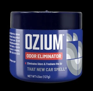 OZIUM Odor Eliminator Gel, 4.5oz, That New Car Smell Fragrance - Picture 1 of 8