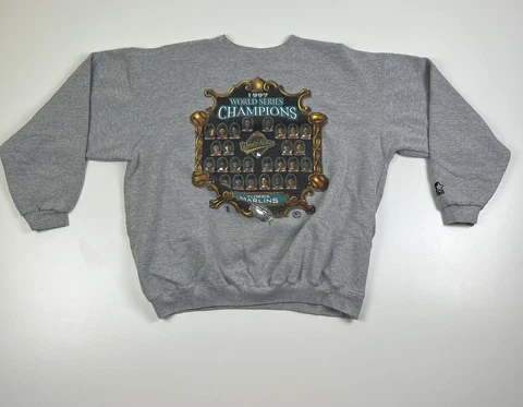 Vintage Florida Marlins 1997 World Series Champions MLB Starter Sweatshirt Sz XL Cover