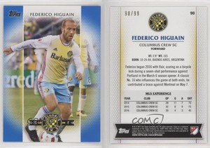 2017 Topps MLS Blue /99 Federico Higuain #90