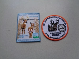 2010 & 2011 MICHIGAN SUCCESSFUL DNR DEER HUNTING PATCHES - BEAR - TURKEY - FISH - Picture 1 of 1