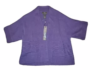 Fenn Wright Manson Purple Open Cardigan Sweater Large - Picture 1 of 2