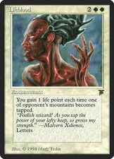 1X Lifeblood Legends NM/EX Italian MTG CARD