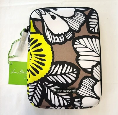 Vera Citron eReader eBook Sleeve Neoprene 8.5x6.5 Padded Zip Catch All Pouch N53 - Image 1 of 4