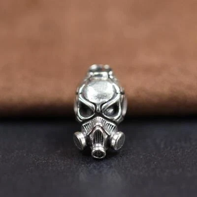 Cuchillo Cabeza de Calavera Cuentas Punk Máscara de Gas Esqueleto Cara Edc Herramienta Exterior Hágalo Usted Mismo Foto 1 de 4