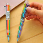 Plastic Press Pen Wholesale Gift Pen 6 Color Color Ballpoint Pen Office Pen