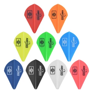 50X 2'' Archery Arrow Rubber Vanes Water Drop Arrow Shaft DIY Hunting Shooting - Picture 1 of 20